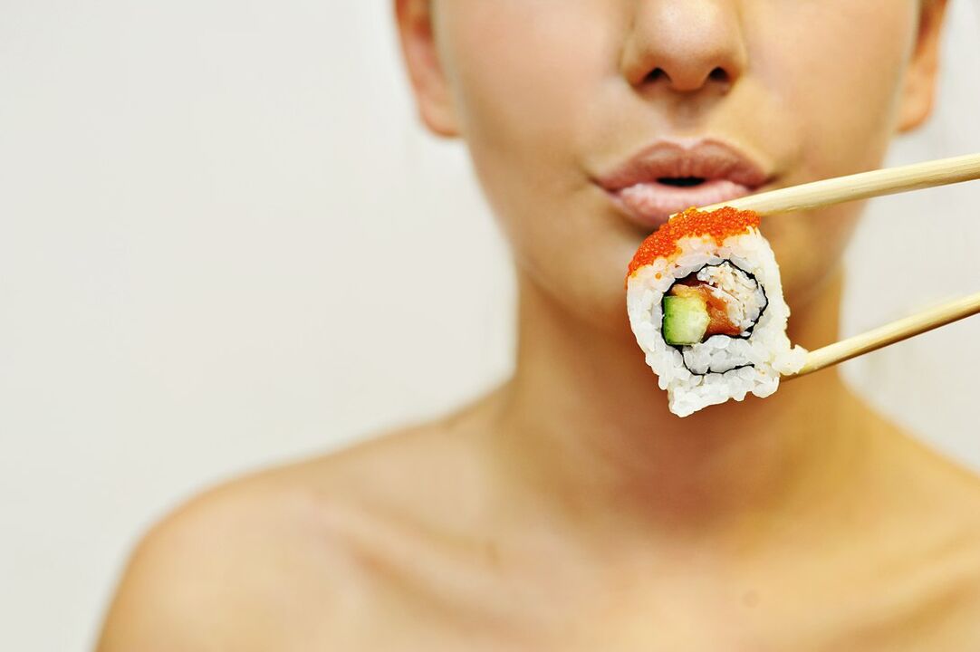 Japoniako dieta batean sushi jatea
